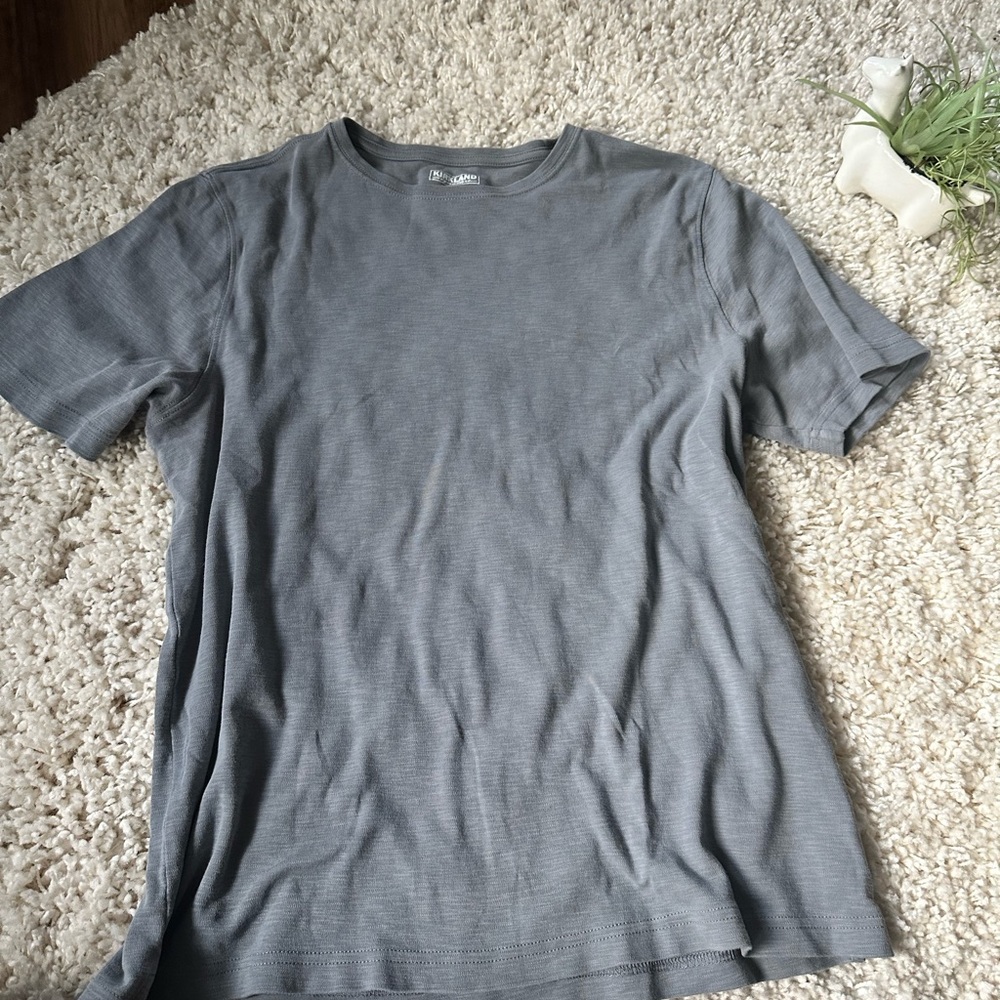 Plain gray, soft and casual simple Kirkland shirt in size medium.